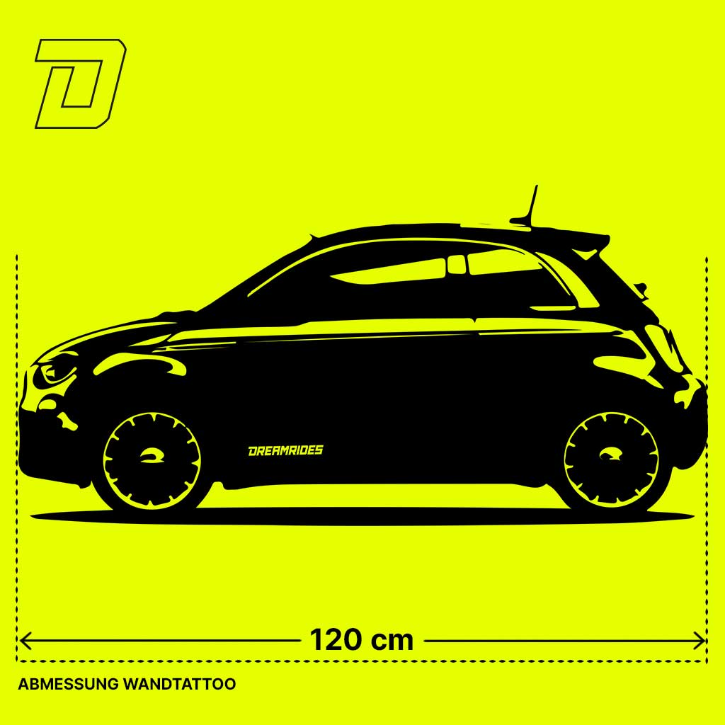 Wandtattoo - FIAT 500e (2021)