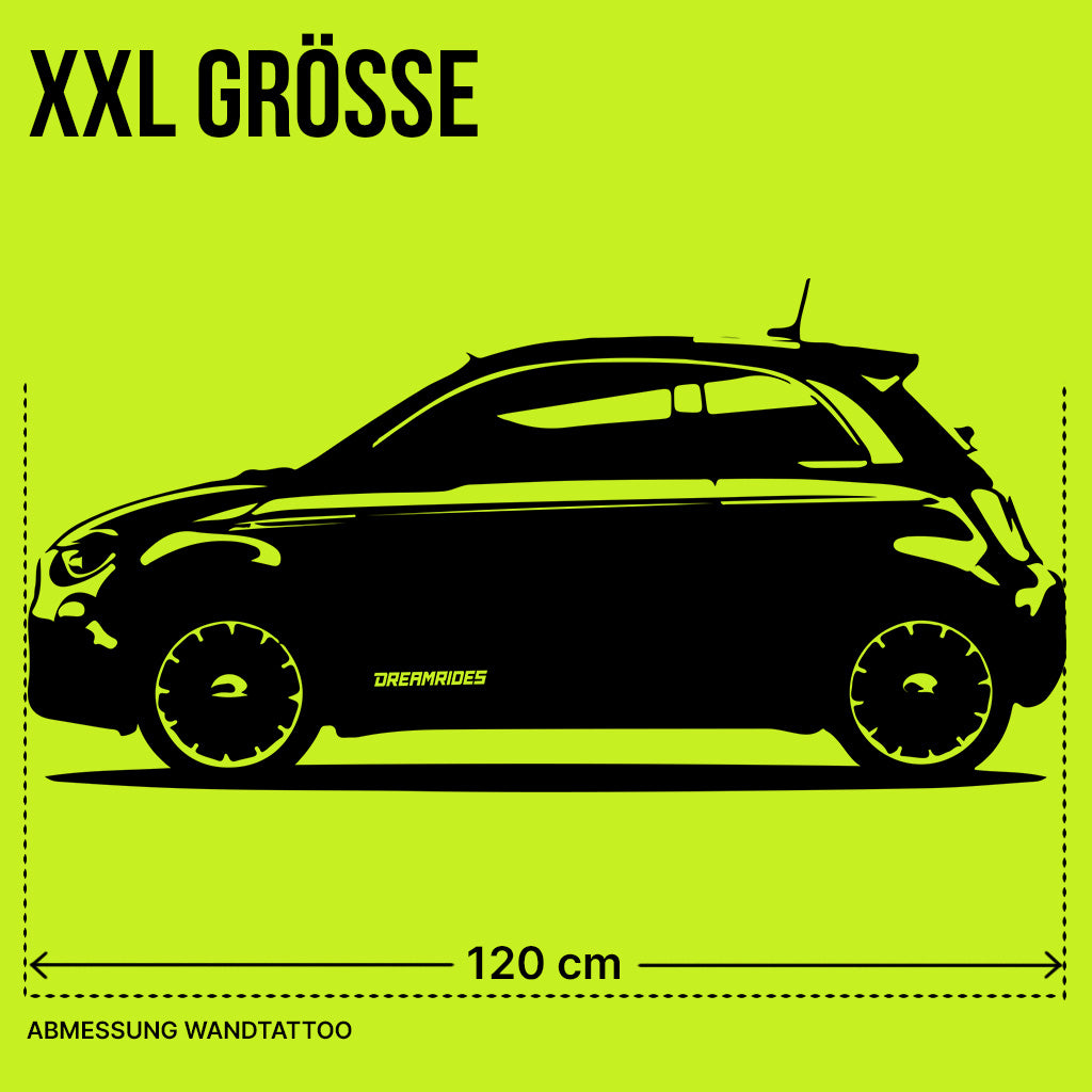 FIAT 500e (2021) - Wandtattoo