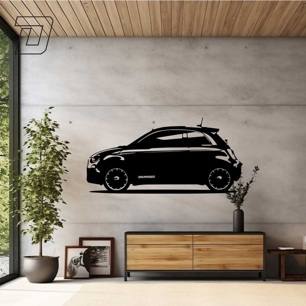 FIAT 500e (2021) - Wandtattoo
