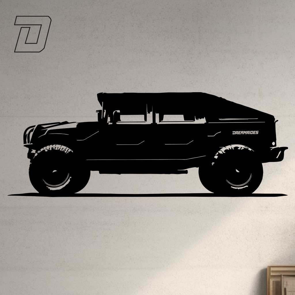 Wandtattoo - Hummer H1 (2002)