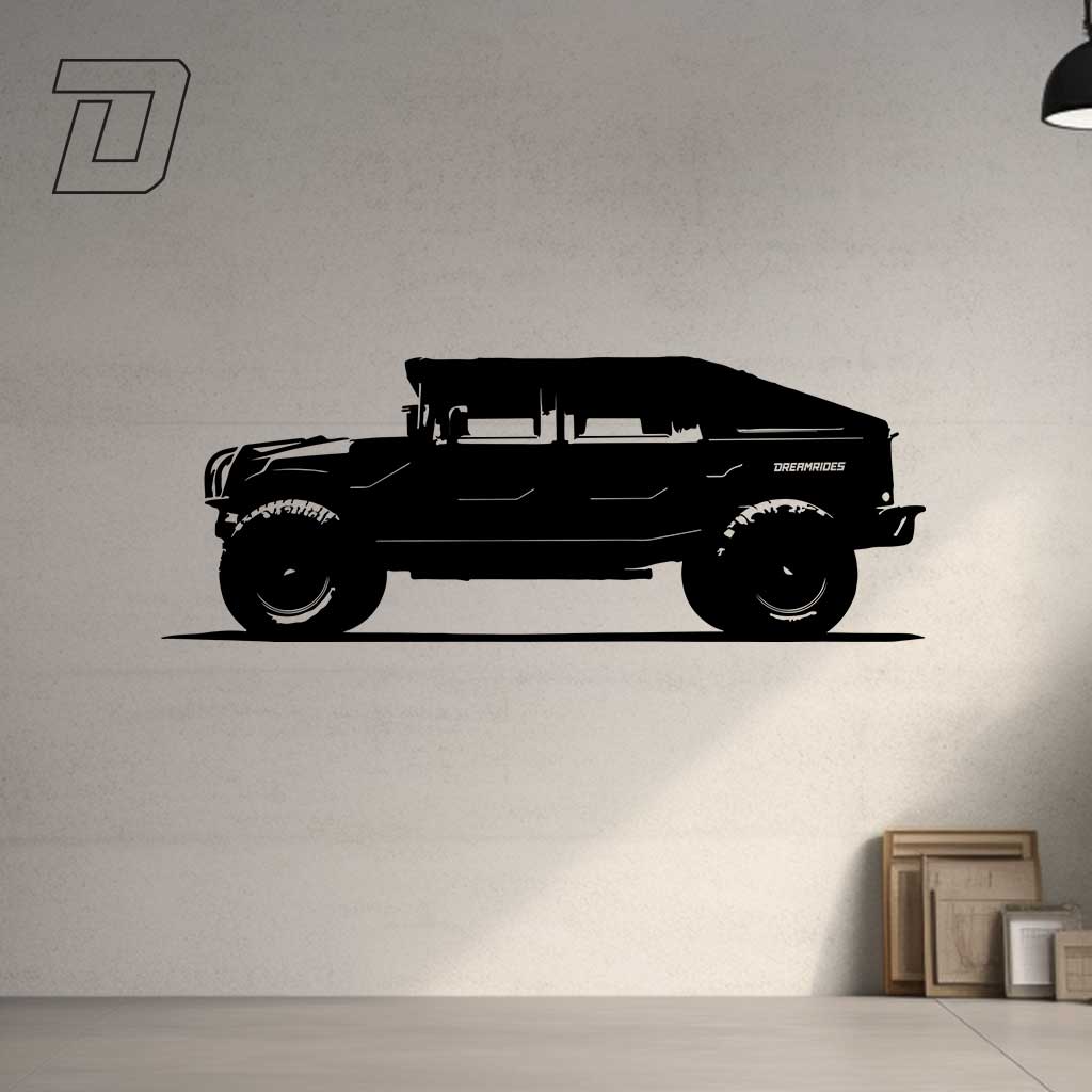Wandtattoo - Hummer H1 (2002)