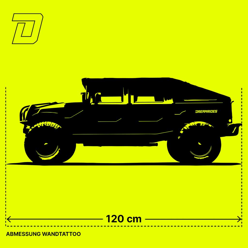Wandtattoo - Hummer H1 (2002)