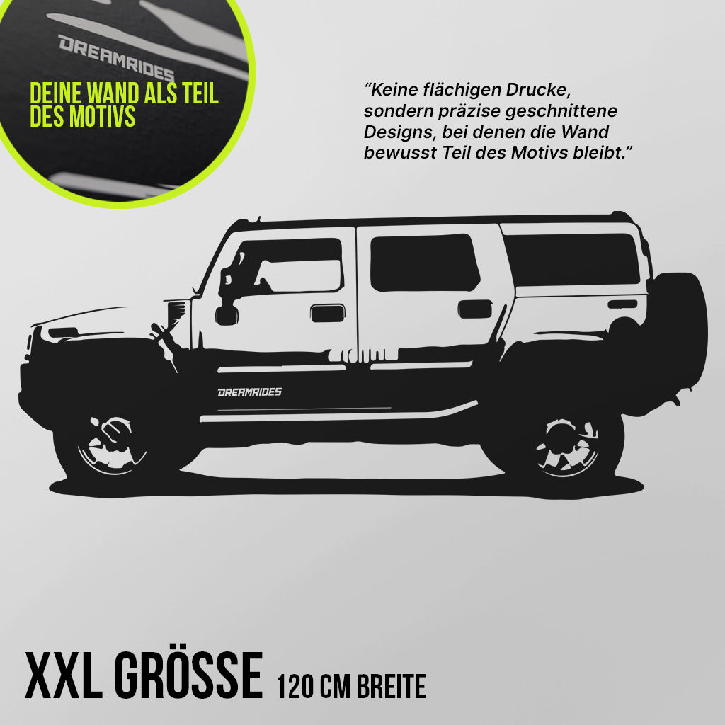 Hummer H2 (2004) - Wandtattoo