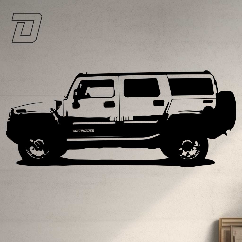 Wandtattoo - Hummer H2 (2004)