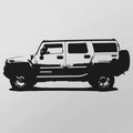 Hummer H2 (2004) - Wandtattoo