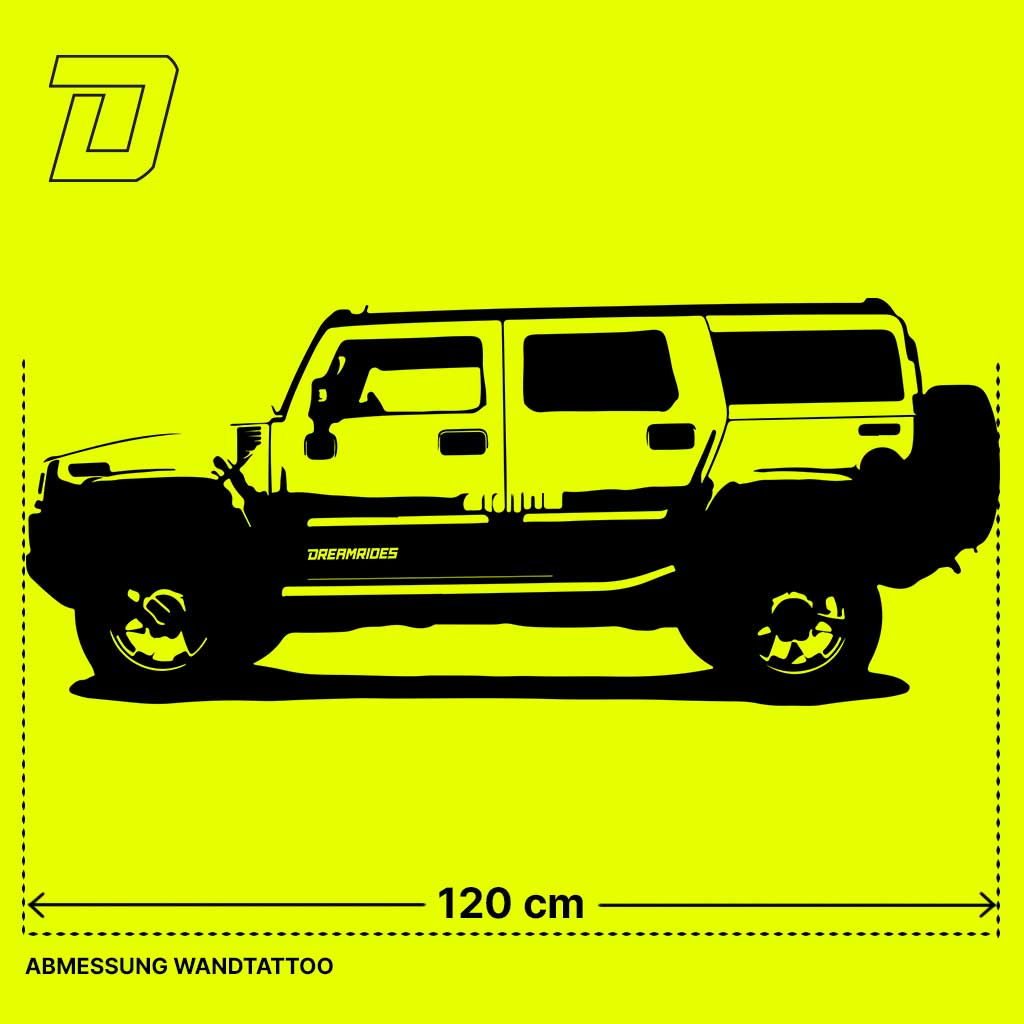 Wandtattoo - Hummer H2 (2004)