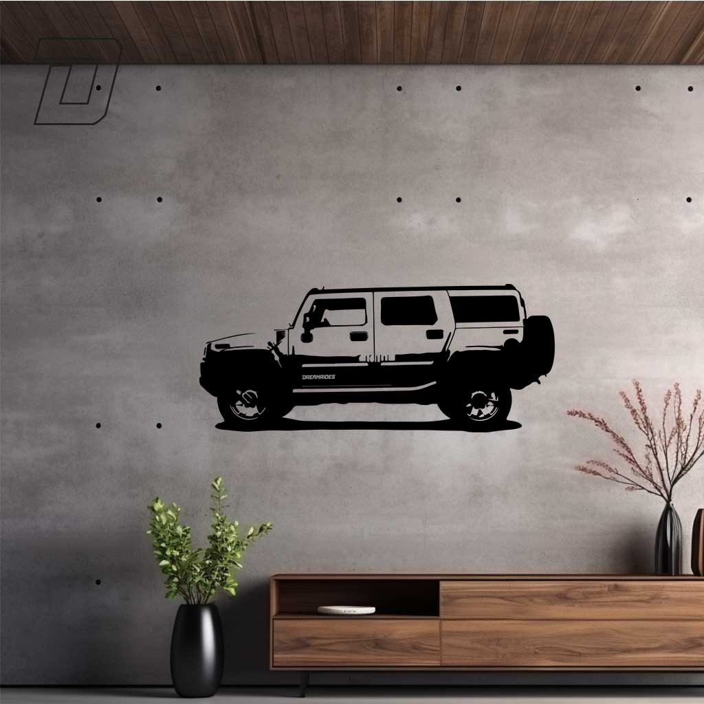 Wandtattoo - Hummer H2 (2004)