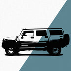 Hummer H2 (2004) - Wandtattoo