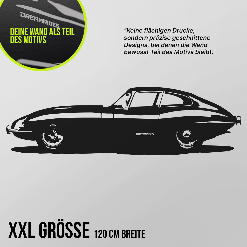 Jaguar E Type (1965) - Wandtattoo