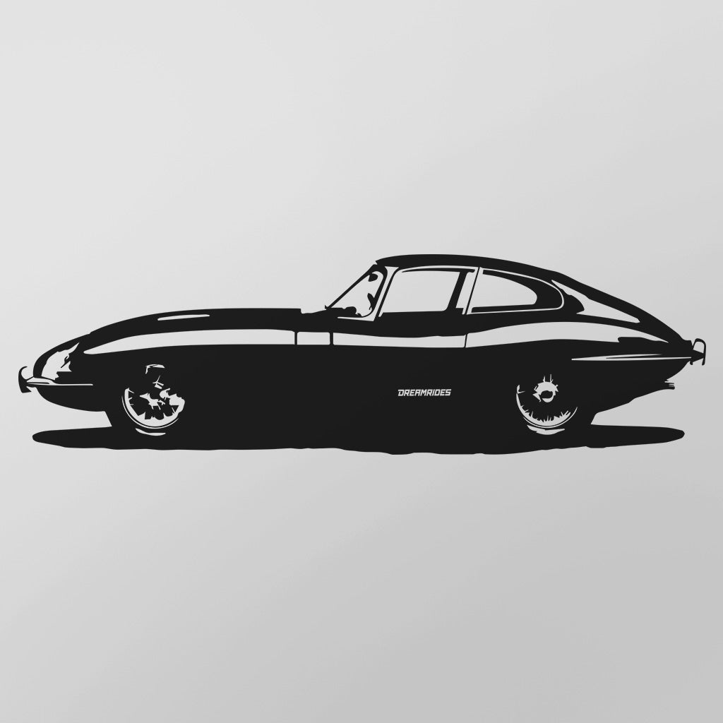 Jaguar E Type (1965) - Wandtattoo