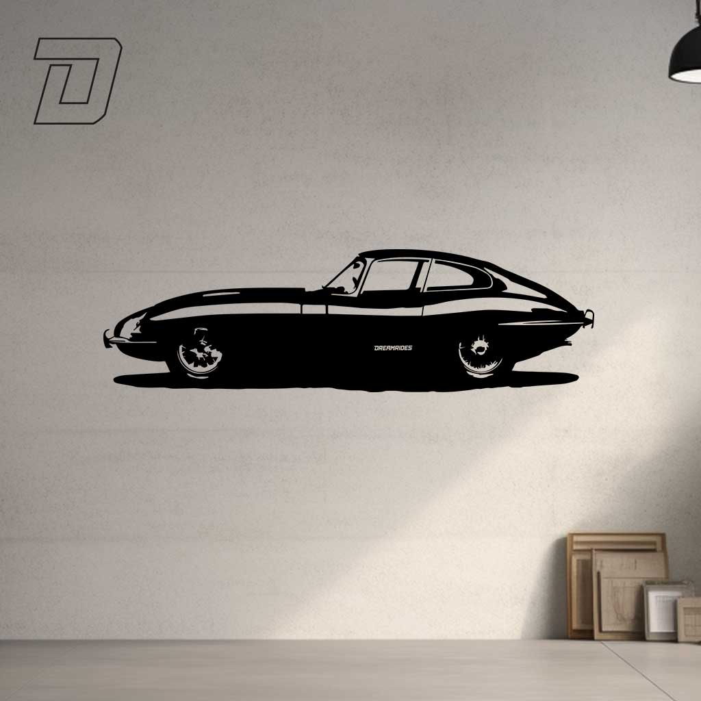 Jaguar E Type (1965) - Wandtattoo