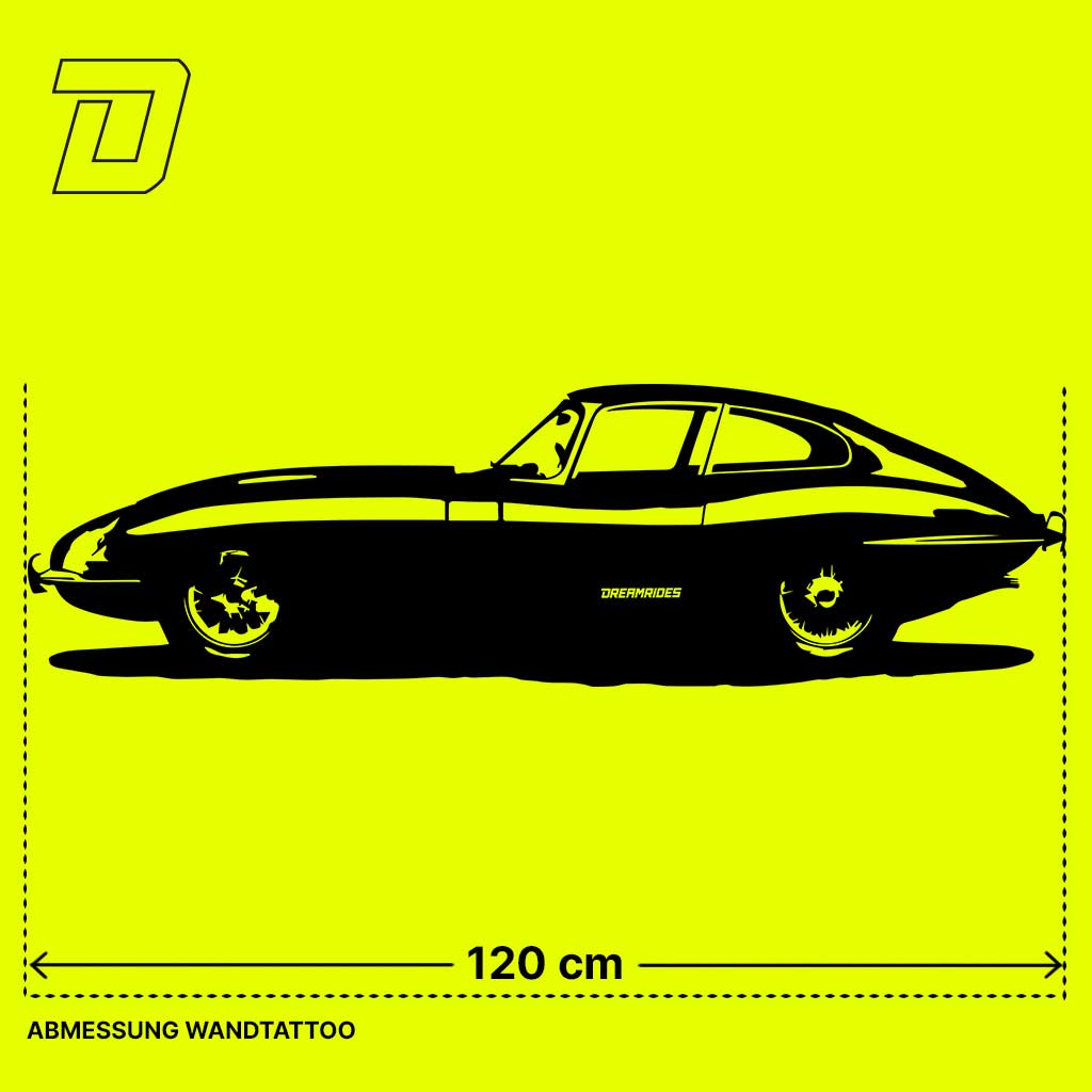 Wandtattoo - Jaguar E Type (1965)