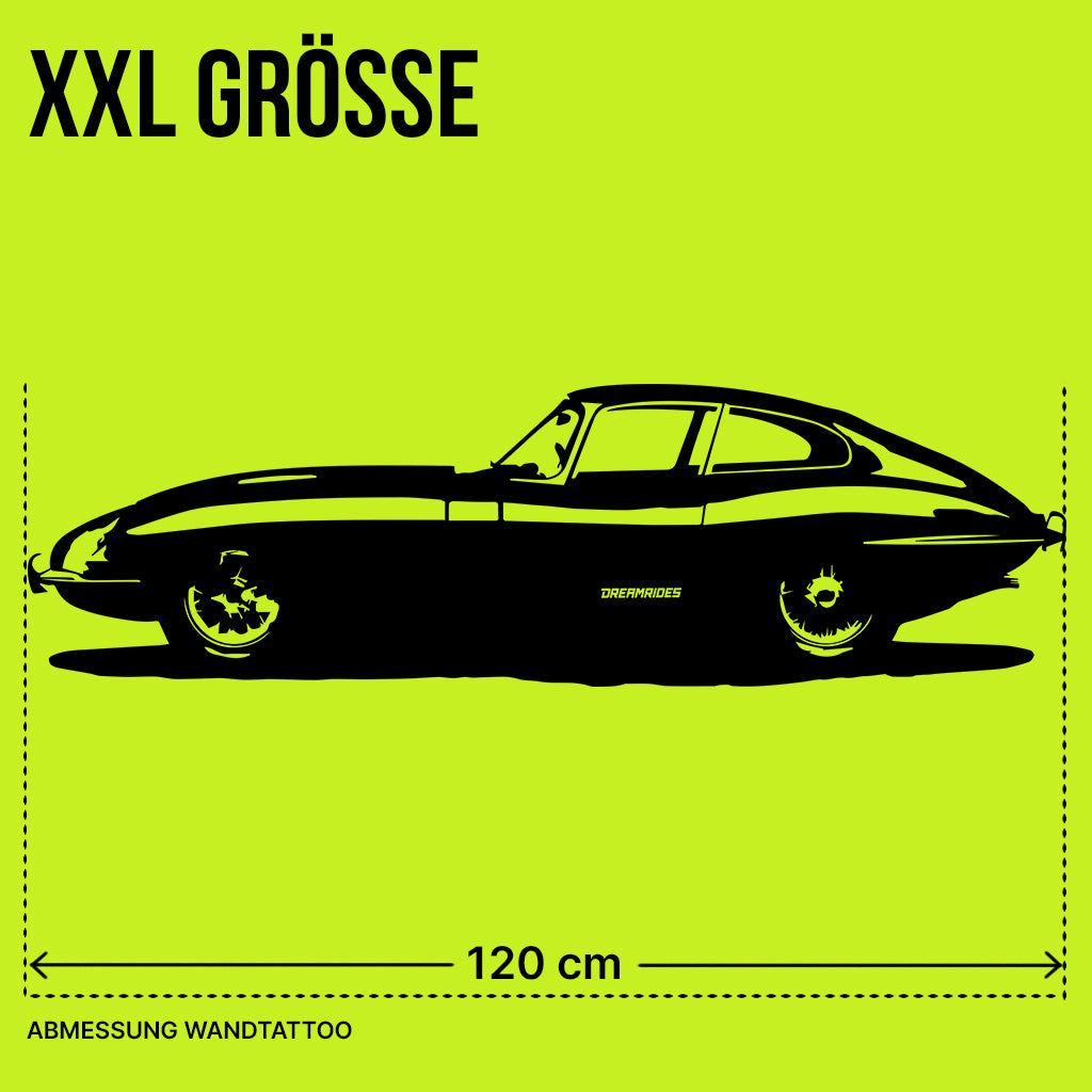 Jaguar E Type (1965) - Wandtattoo