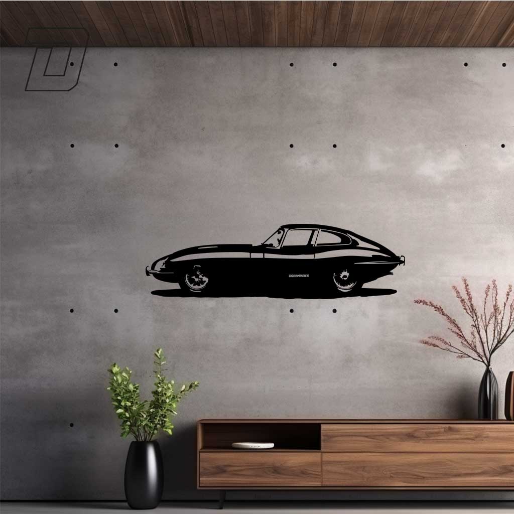 Jaguar E Type (1965) - Wandtattoo