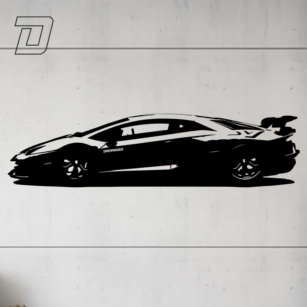 Wandtattoo - Lamborghini Aventador SVJ (2019)