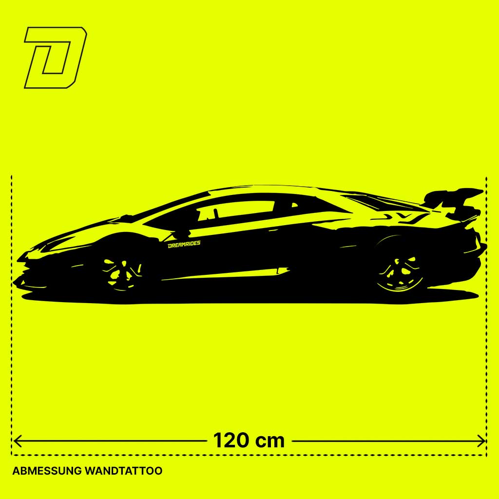 Wandtattoo - Lamborghini Aventador SVJ (2019)