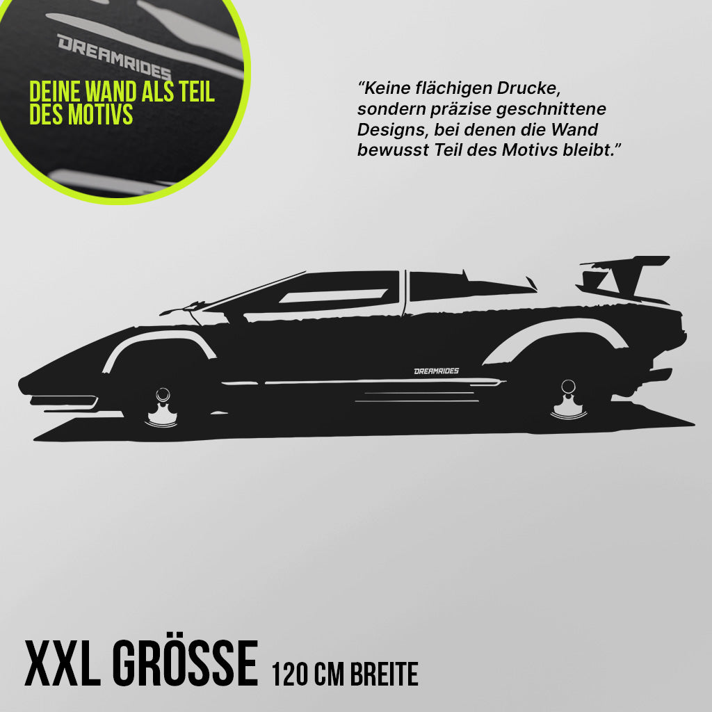 Lamborghini Countach (1973) - Wandtattoo