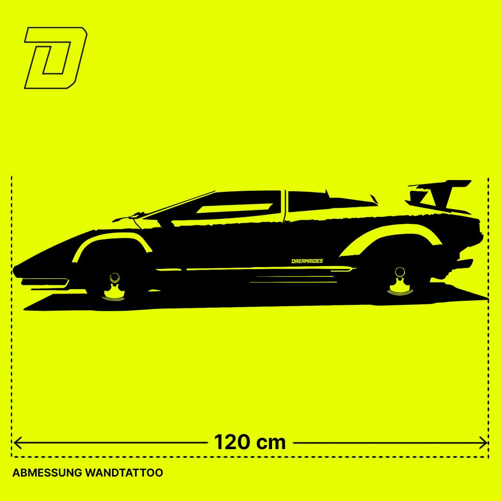 Wandtattoo - Lamborghini Countach (1973)