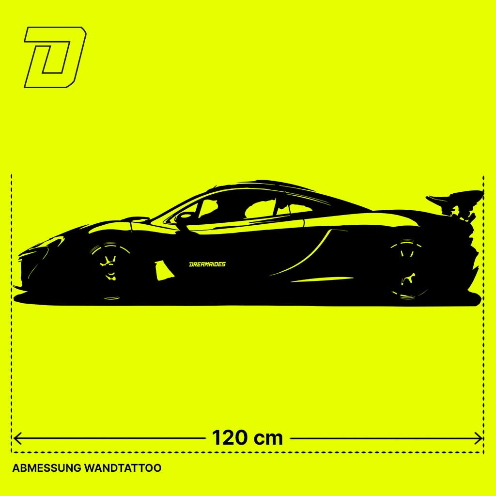 Wandtattoo - McLaren P1 (2014)