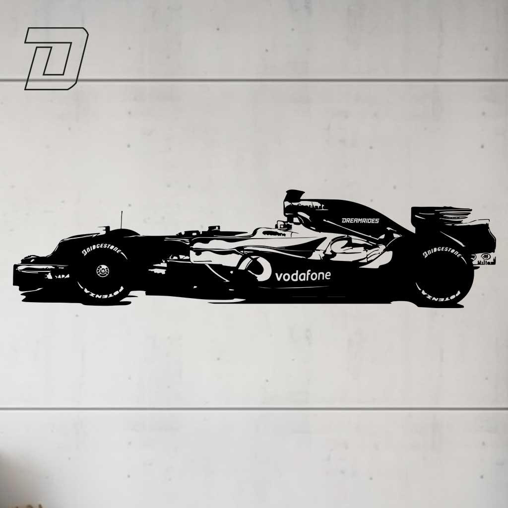Wandtattoo - McLaren F1 "Lewis Hamilton" (2008)