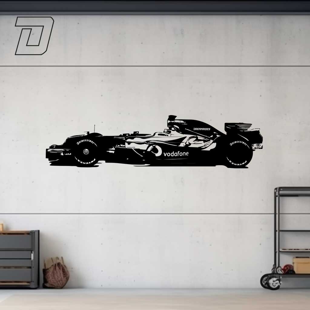 McLaren F1 "Lewis Hamilton" (2008) - Wandtattoo