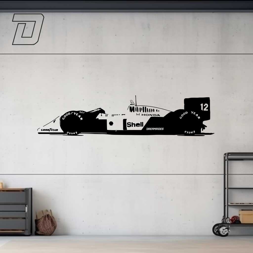 Wandtattoo - McLaren F1 "Ayrton Senna" (1988)