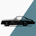 Mercedes-Benz 300SL (1954) - Wandtattoo