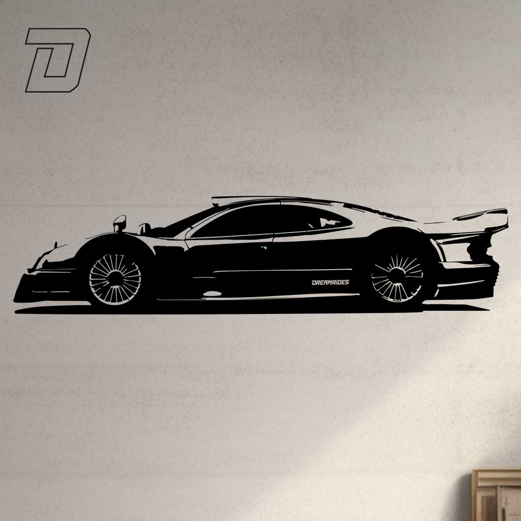 Wandtattoo - Mercedes-Benz CLK GTR (1999)