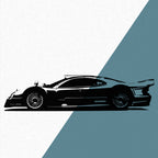 Mercedes-Benz CLK GTR (1999) - Wandtattoo