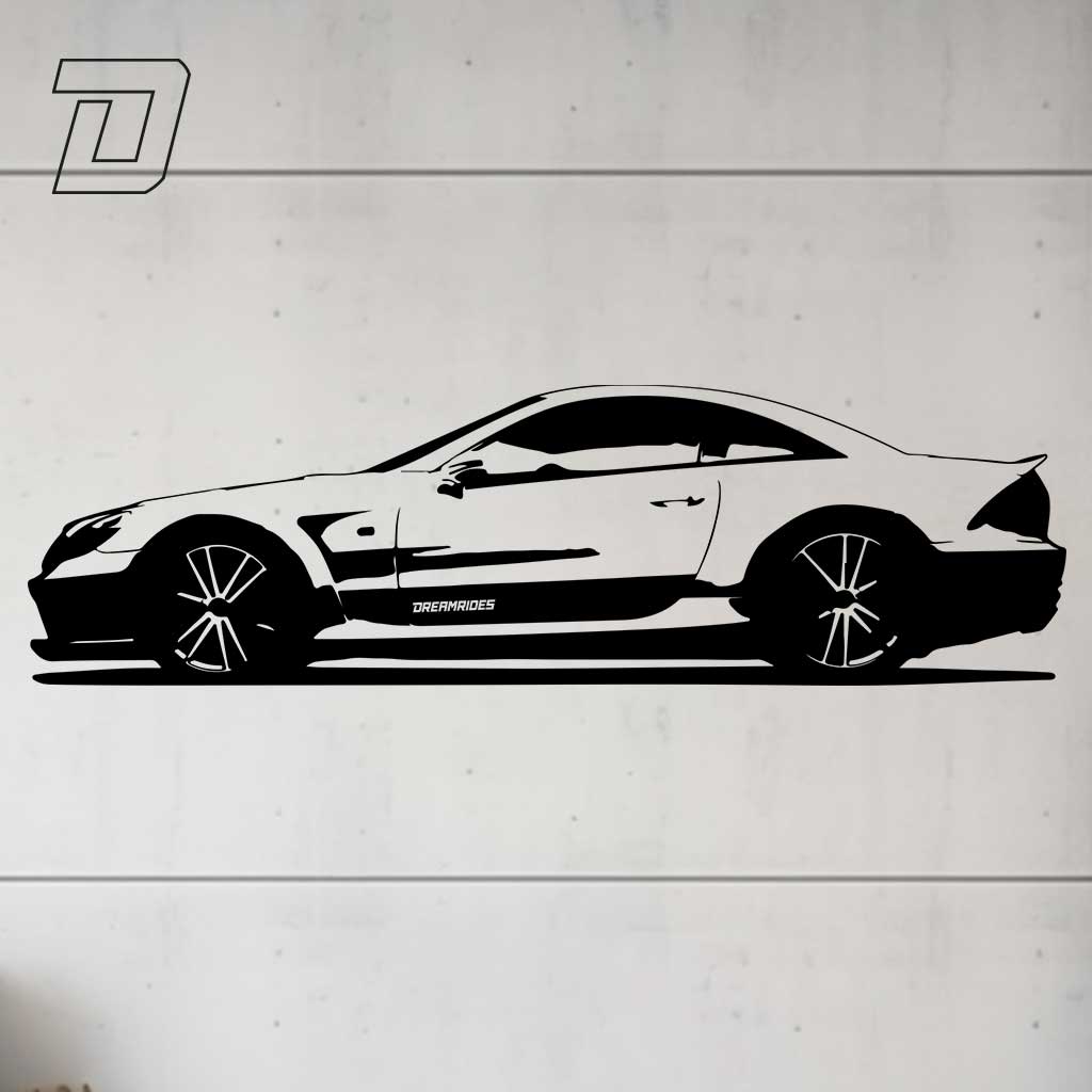 Wandtattoo - Mercedes-Benz SL65 AMG Black Series (2009)
