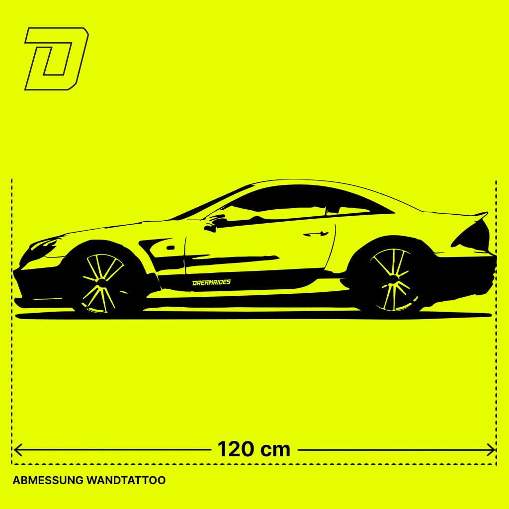 Wandtattoo - Mercedes-Benz SL65 AMG Black Series (2009)