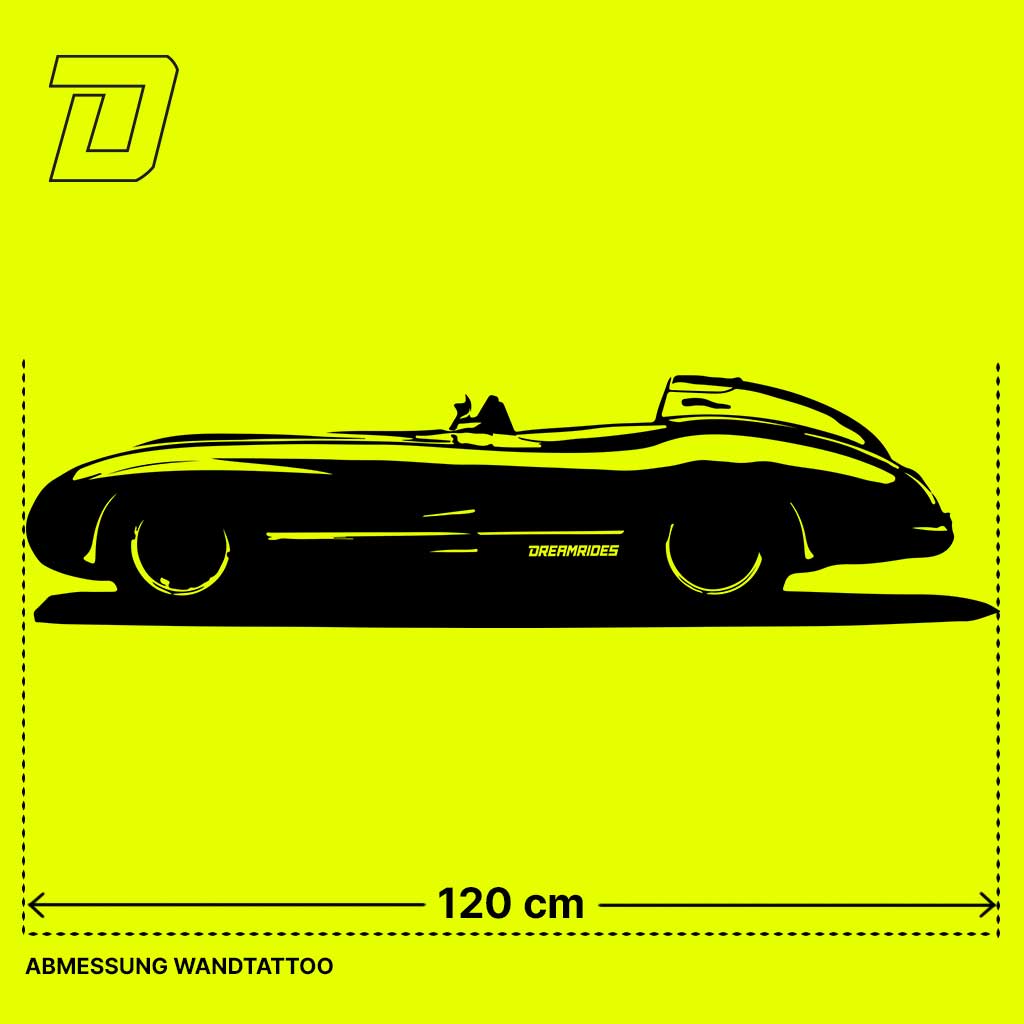 Wandtattoo - Mercedes-Benz 300 SLR (1955)