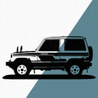 Mitsubishi Pajero (1982) - Wandtattoo