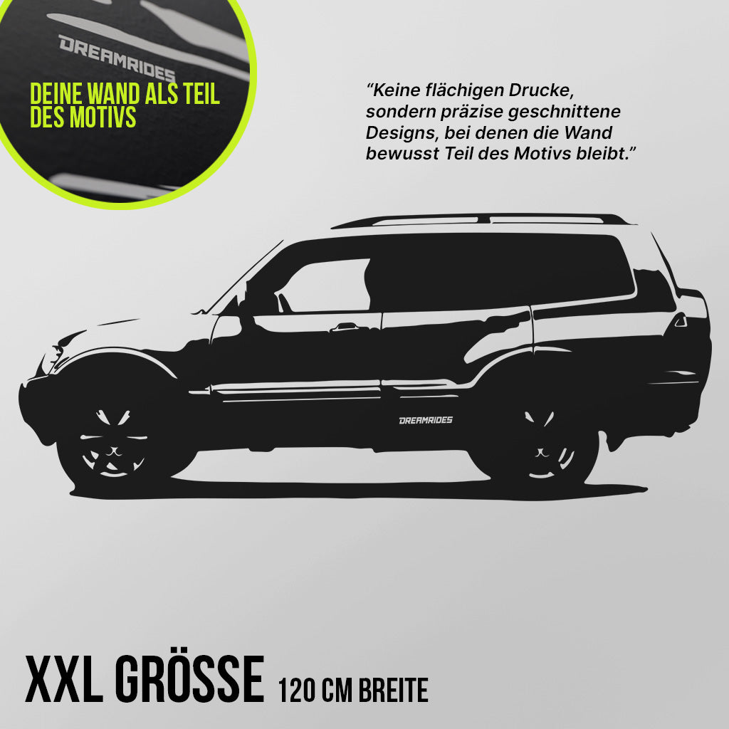 Mitsubishi Pajero (2008) - Wandtattoo