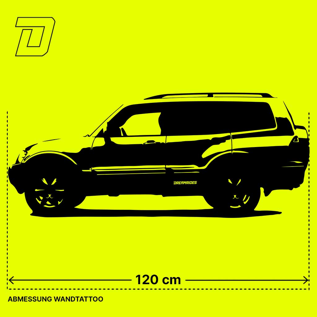 Wandtattoo - Mitsubishi Pajero (2008)