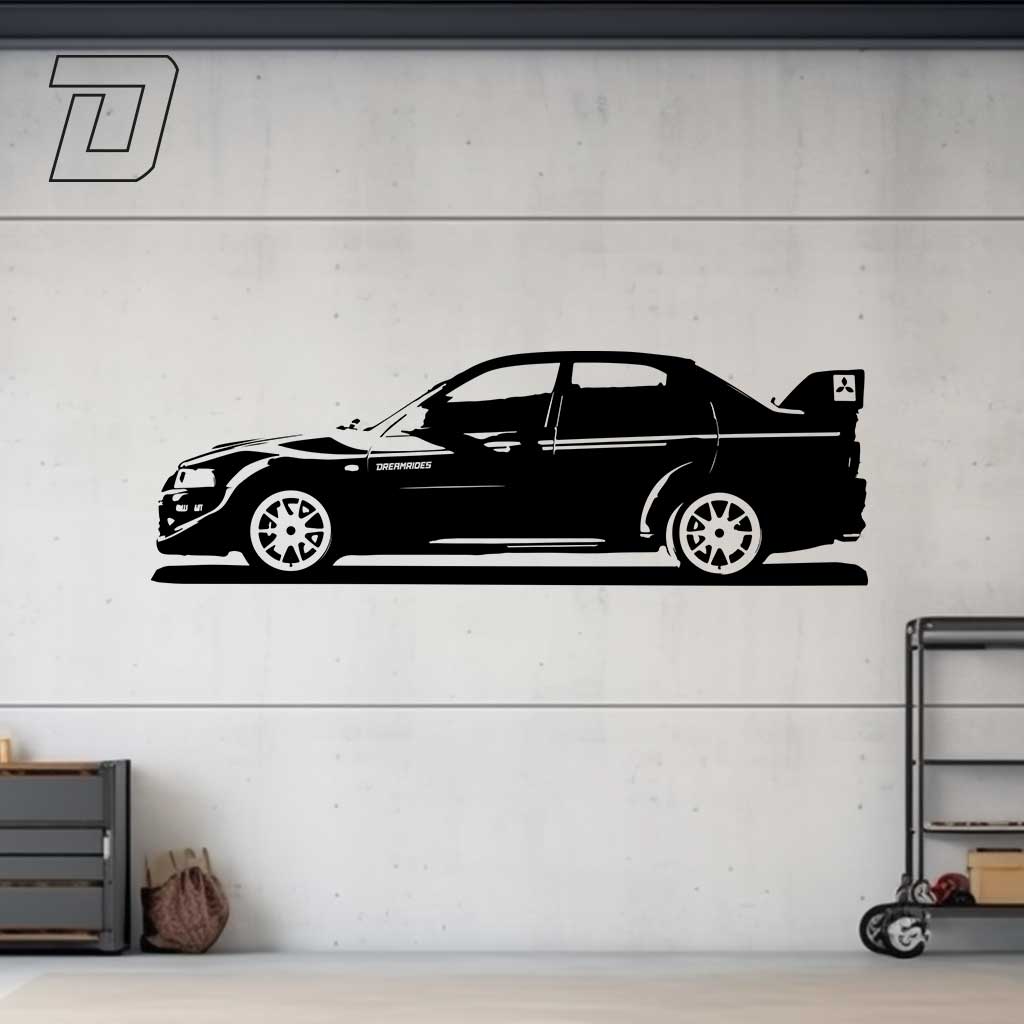 Wandtattoo - Mitsubishi Lancer Evolution 6 Tommi Mäkinen (1999)