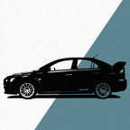 Mitsubishi Lancer Evolution 10 (2007) - Wandtattoo