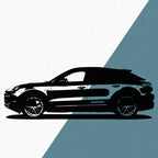 Porsche Cayenne Turbo GT (2023) - Wandtattoo