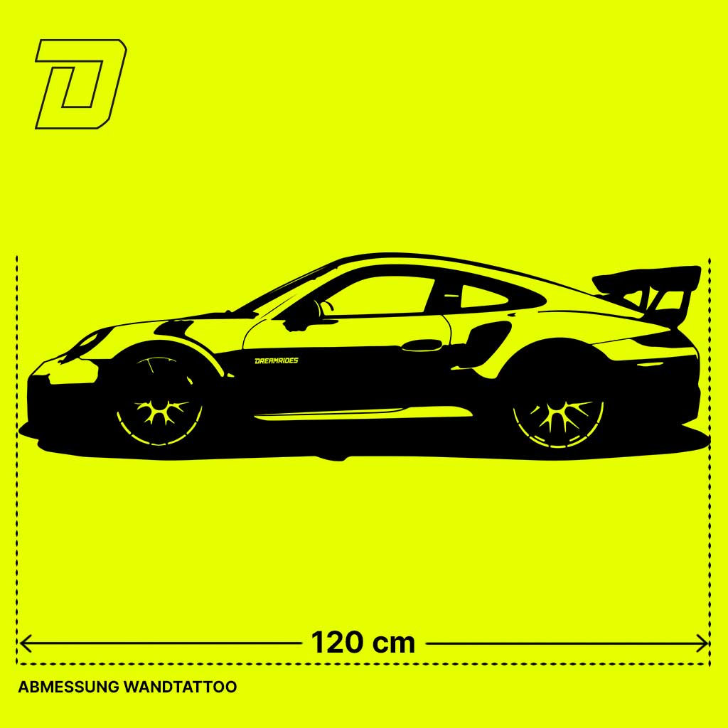 Wandtattoo - Porsche 911 GT2 RS (2018)