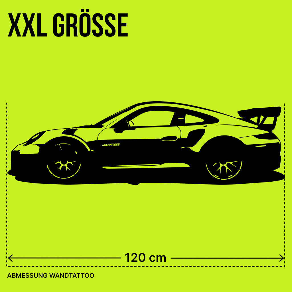 Porsche 911 GT2 RS (2018) - Wandtattoo