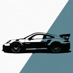 Porsche 911 GT2 RS (2018) - Wandtattoo