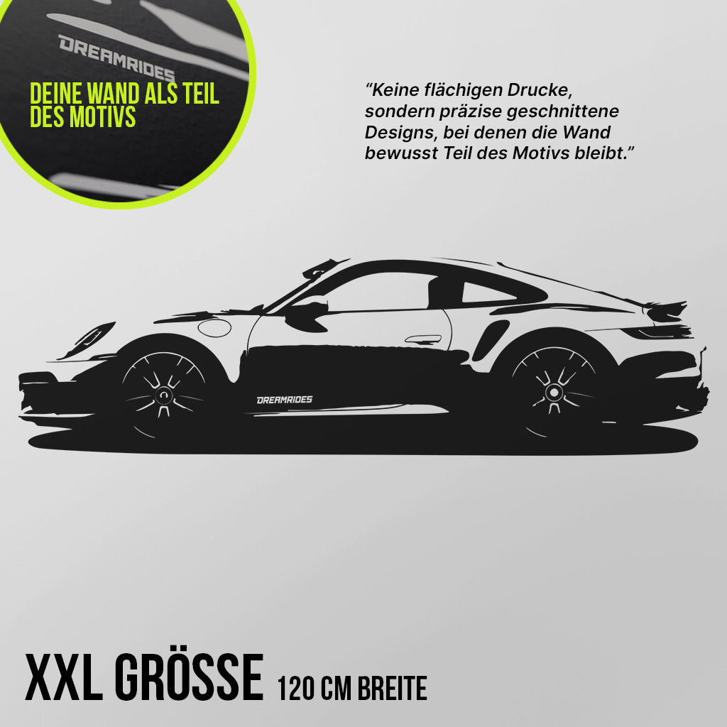 Porsche 911 (992) Turbo S (2021) - Wandtattoo
