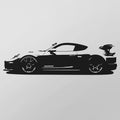Porsche Cayman GT4 RS (2022) - Wandtattoo