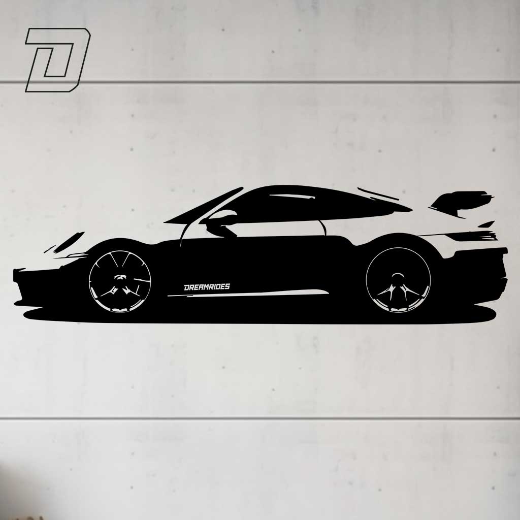 Wandtattoo - Porsche 911 (992) GT3 (2022)