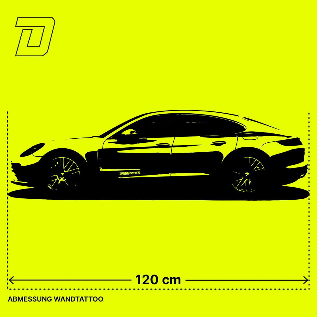 Wandtattoo - Porsche Panamera Turbo S (2018)