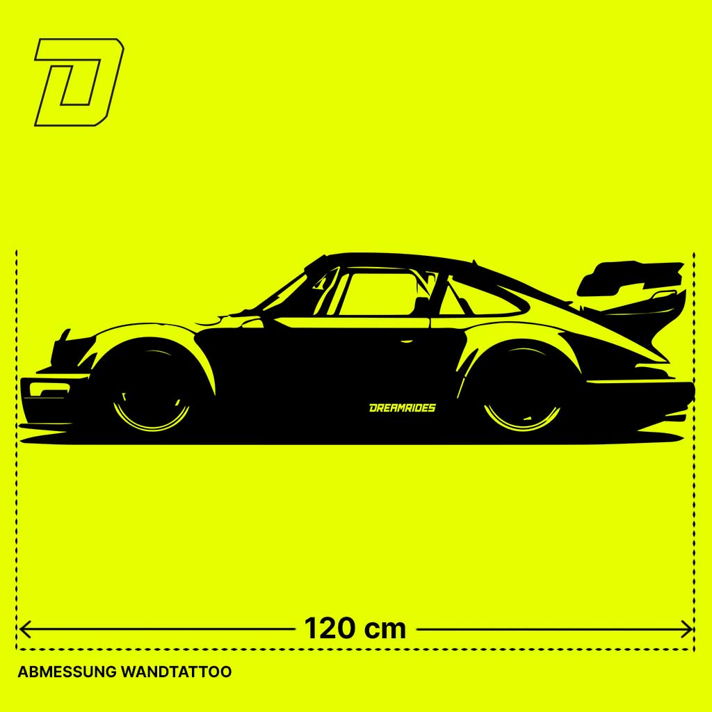 Wandtattoo - Porsche 911 (930) RWB (2018)