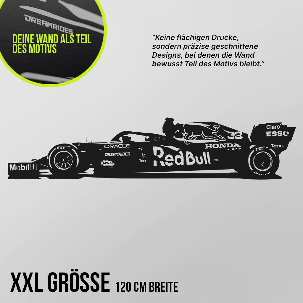Red Bull F1 "Max Verstappen" (2021) - Wandtattoo