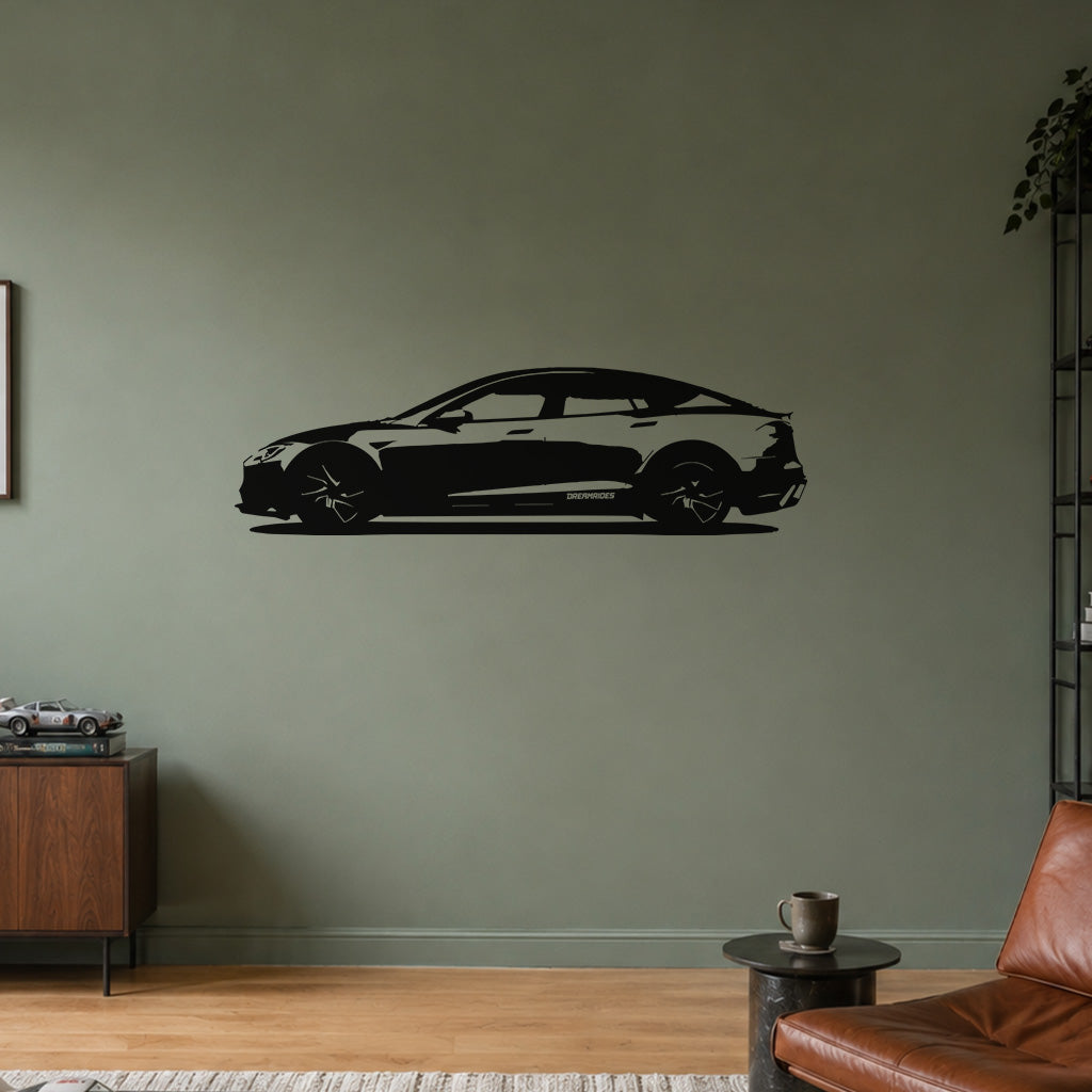 Tesla Model S Plaid (2024) - Wandtattoo