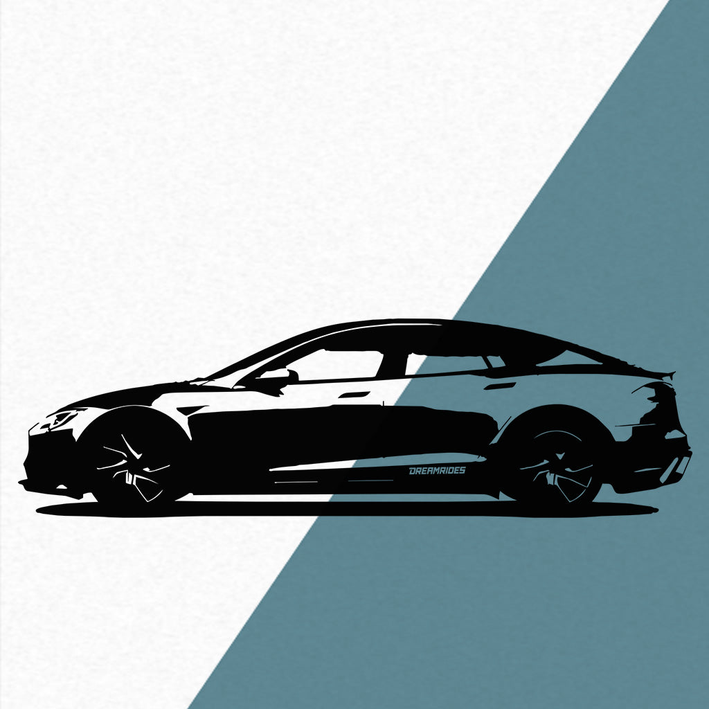 Tesla Model S Plaid (2024) - Wandtattoo