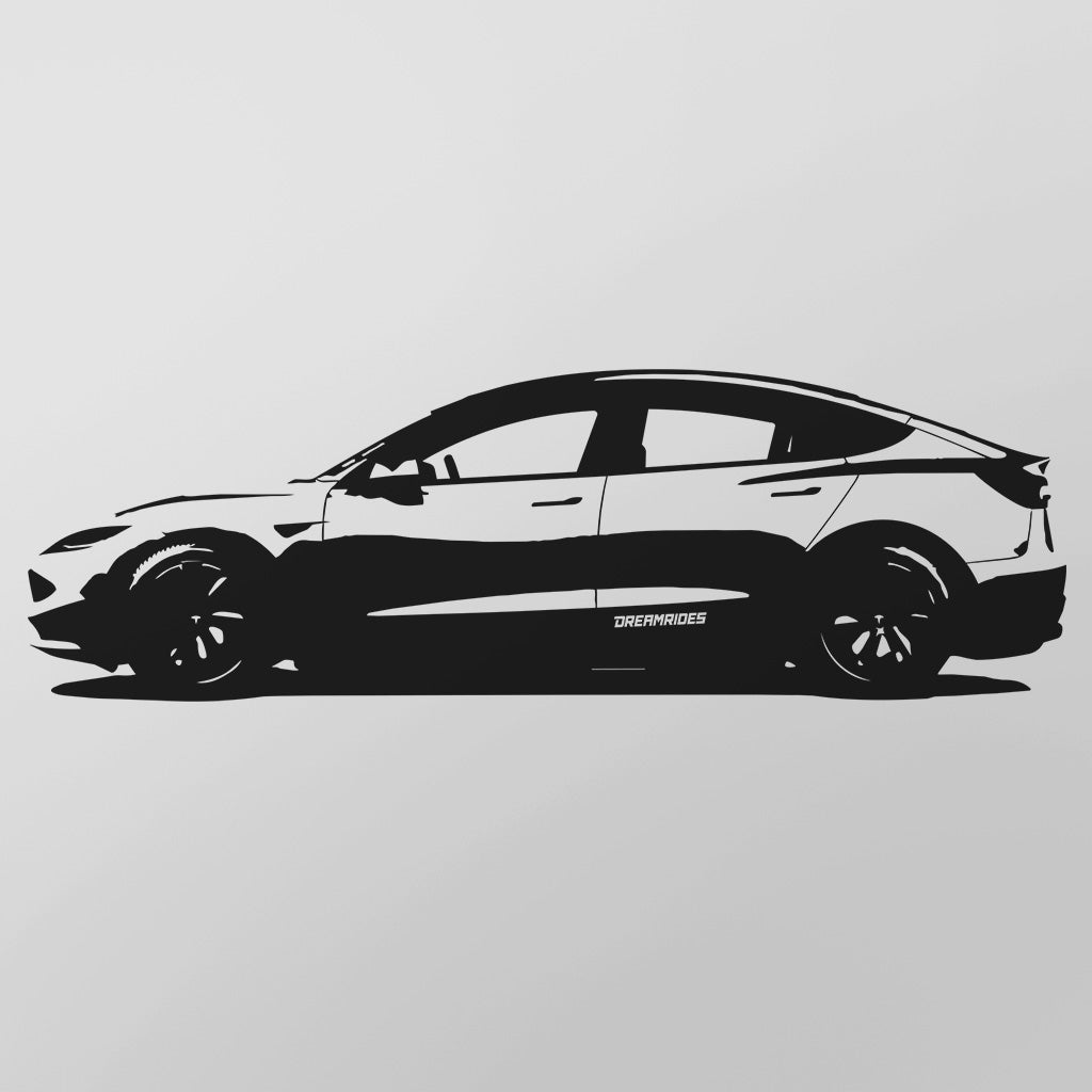 Tesla Model 3 (2023) - Wandtattoo